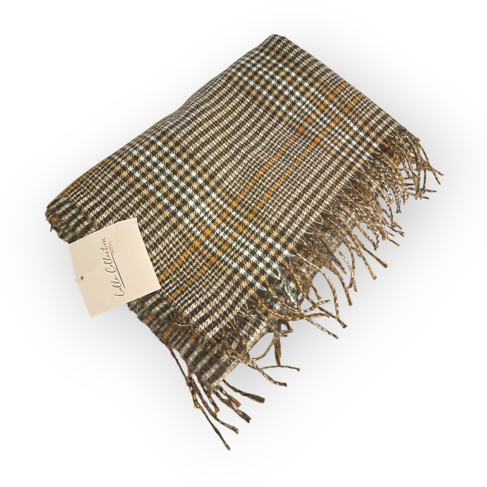 Lulla Collection Plaid Acrylic Super Soft Scarf